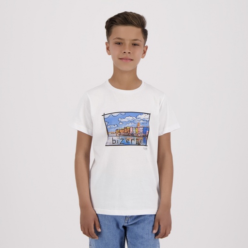 T-shirt unisexe enfant manches courtes BIZERTE