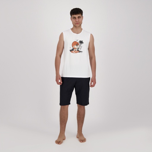 Ensemble homme débardeur et short THE SURFER DALI