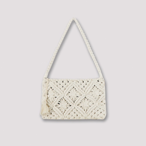 [01-010-127-004-K927-U] Pochette en jeans et macramé