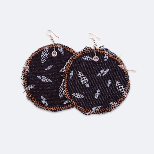 Boucle d'oreille en jeans HEAVY PRINT EFFECT TNFW