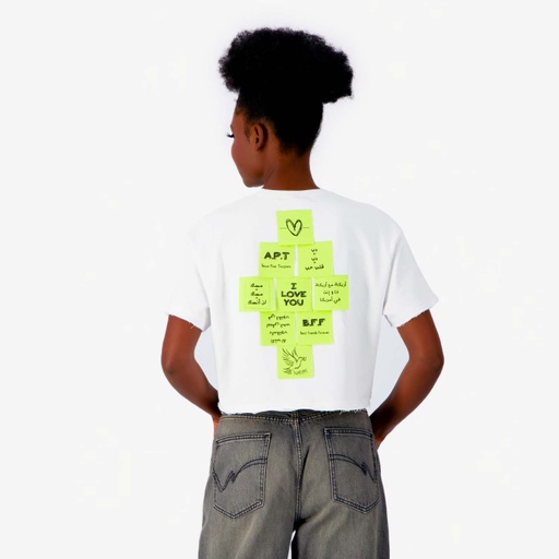 Sweat sur taille femme manches courtes avec PACTHS SOUVENIRS
