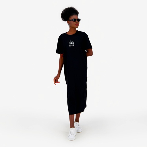 Robe maxi femme manches courtes  كان يا مكان