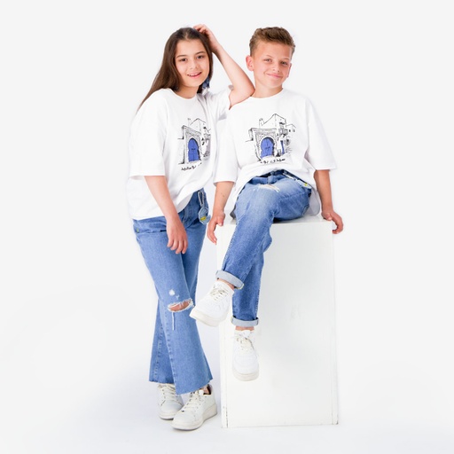 T-shirt oversized unisexe  manches courtes سيدي بو سعيد