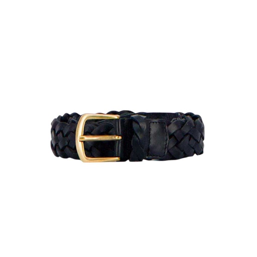 Ceinture tressé unisexe en cuir - Blanc