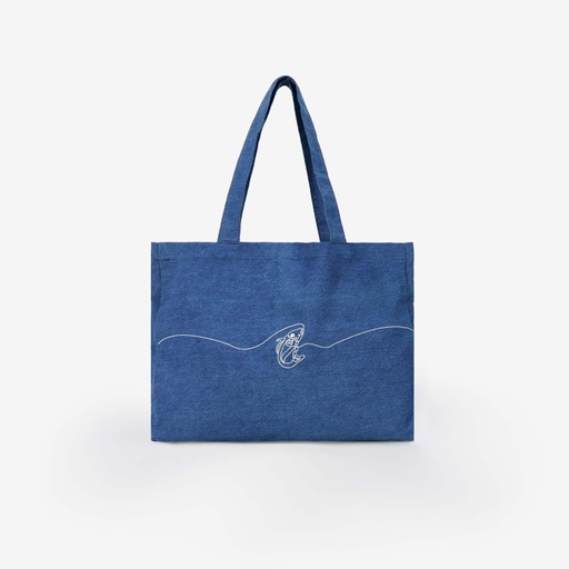 Tote bag unisexe en jeans HOUTA - Noir