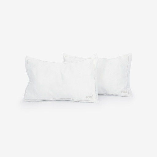 Lot de 2 taies d'oreiller HOBBY - Blanc
