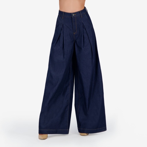 Chino Wide leg femme-CHEDIA