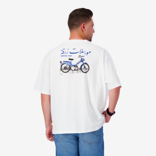 T-shirt oversized homme manches courtes  موبيلات زرقة