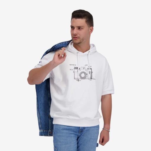 Hoodie homme manches courtes CAMERA