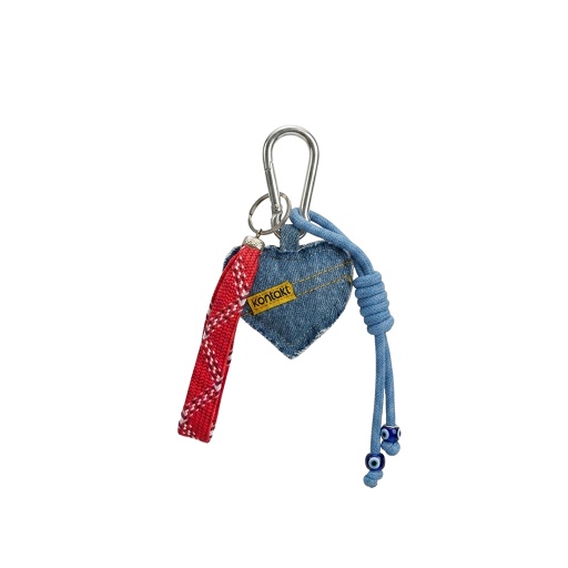 [01-010-130-011-K412] Coeur, bande rose, cordon
